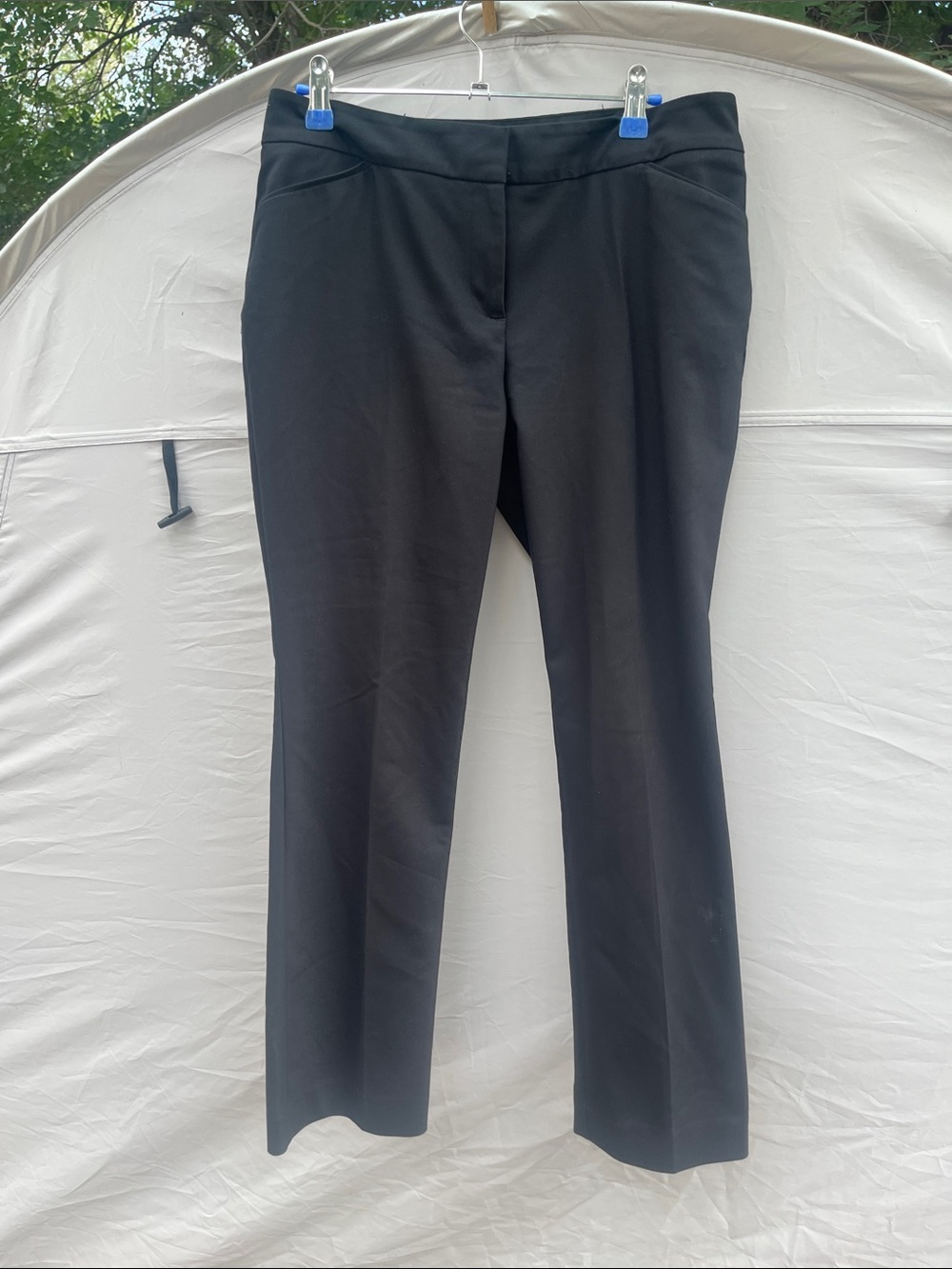 Chico's Black Straight-Leg Trousers